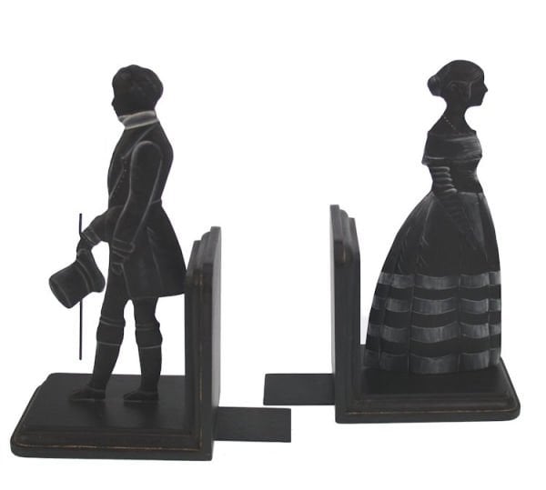 SİLUET KADIN VE ERKEK KİTAP DESTEĞİ - BOOKEND