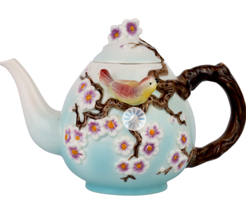 BLOSSOM DELIGHT PORSELEN ÇAYDANLIK - MAVİ