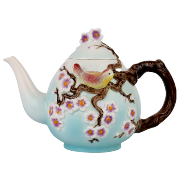 BLOSSOM DELIGHT PORSELEN ÇAYDANLIK - MAVİ