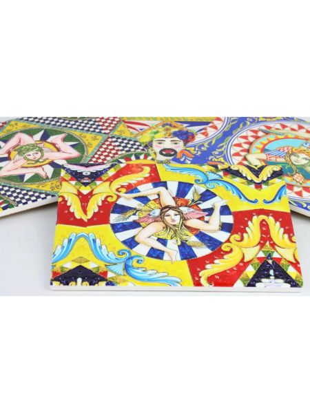 Trinacria Güneş Dansı Servis Tabağı