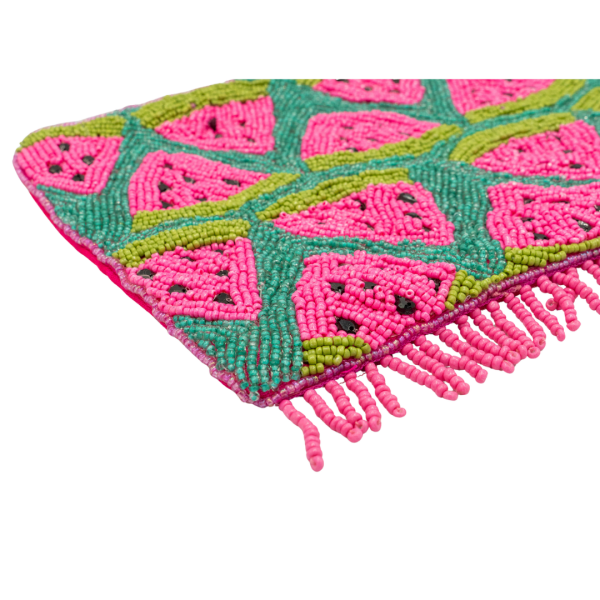 Watermelon Boncuklu Clutch Çanta
