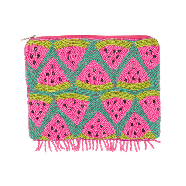 Watermelon Boncuklu Clutch Çanta