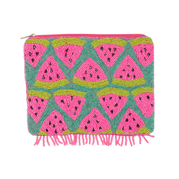 Watermelon Boncuklu Clutch Çanta