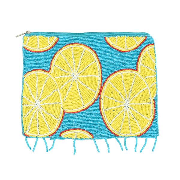 Limoncello Boncuklu Clutch Çanta