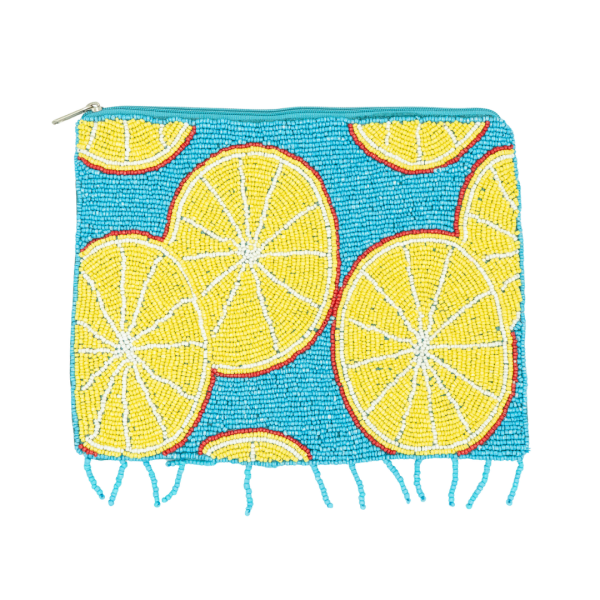 Limoncello Boncuklu Clutch Çanta