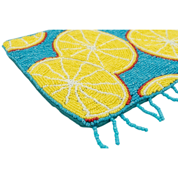 Limoncello Boncuklu Clutch Çanta
