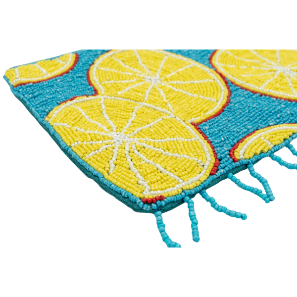 Limoncello Boncuklu Clutch Çanta