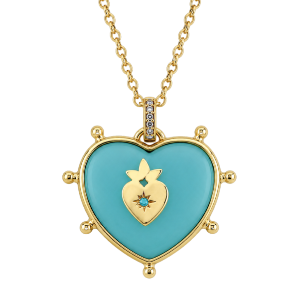 Ex-voto Aqua Kalsedon Kolye