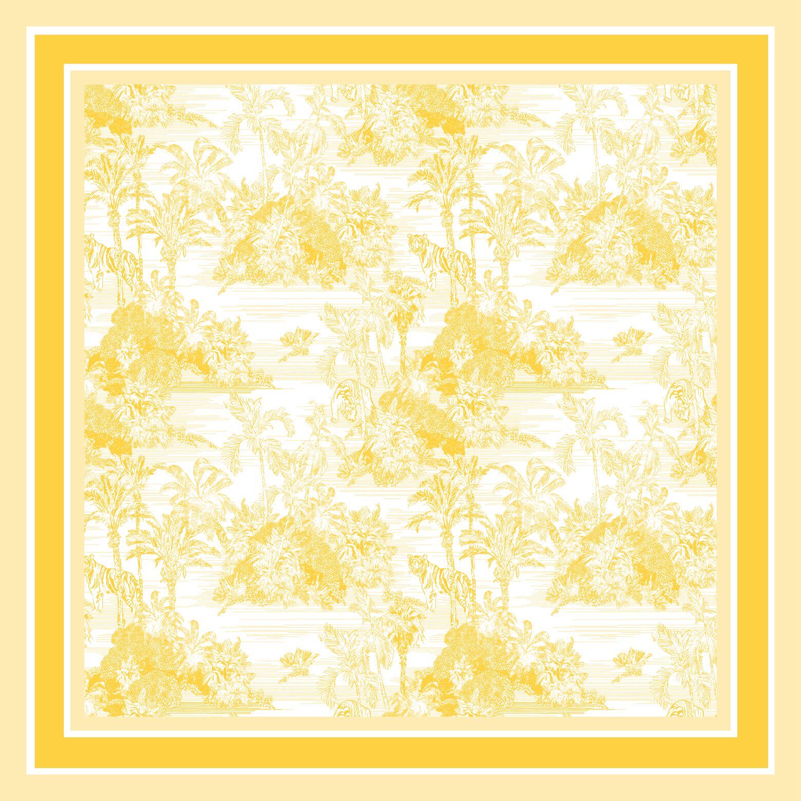 TOILE DE JOUY APOLLO İPEK FULAR - 55 x 55 CM