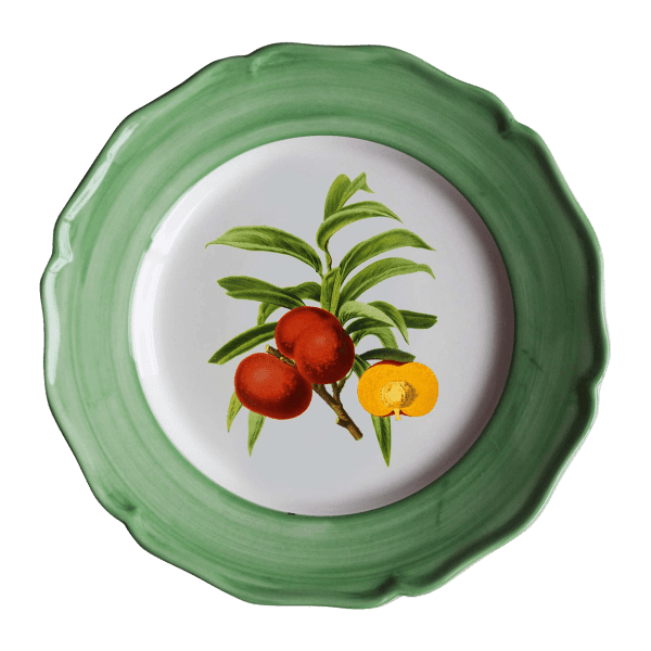 ŞEFTALİ DESENLİ BOTANİK TABAK
