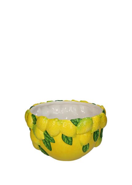 Limonlu Sarı Dekoratif Kase