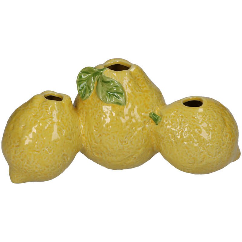 Limon Formlu Üçlü Vazo