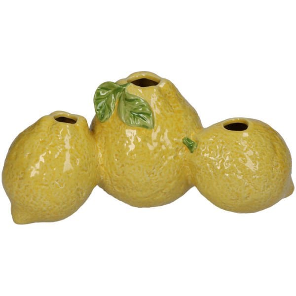 Limon Formlu Üçlü Vazo