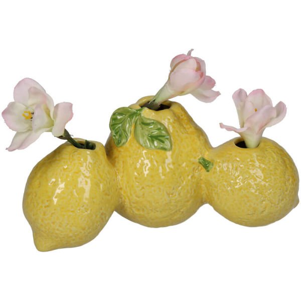 Limon Formlu Üçlü Vazo