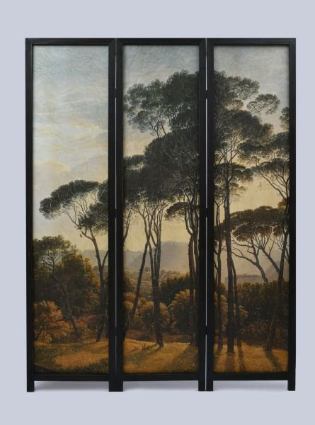 ORMAN MANZARALI AHŞAP 3 KANAT PARAVAN