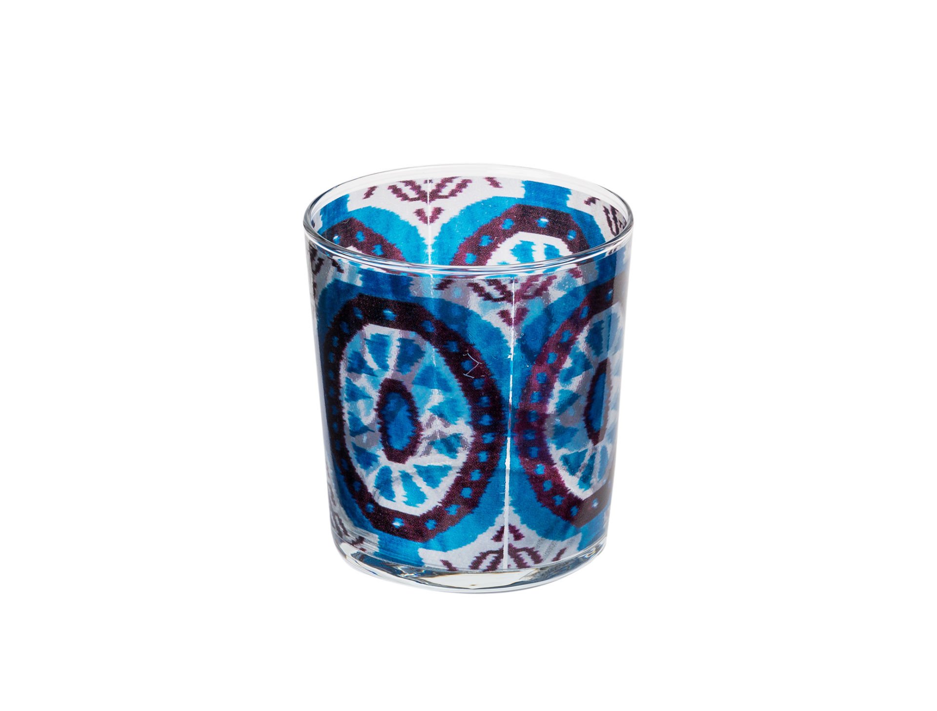 İkat Desen Mavi Bardak