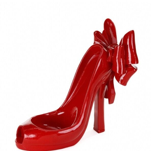 Kırmızı Stiletto Şarap Şişesi Kaidesi - GOODWİLL