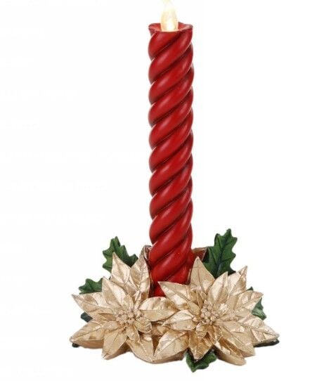 Ledli Burgu Yılbaşı Şamdanı - 27,5 cm