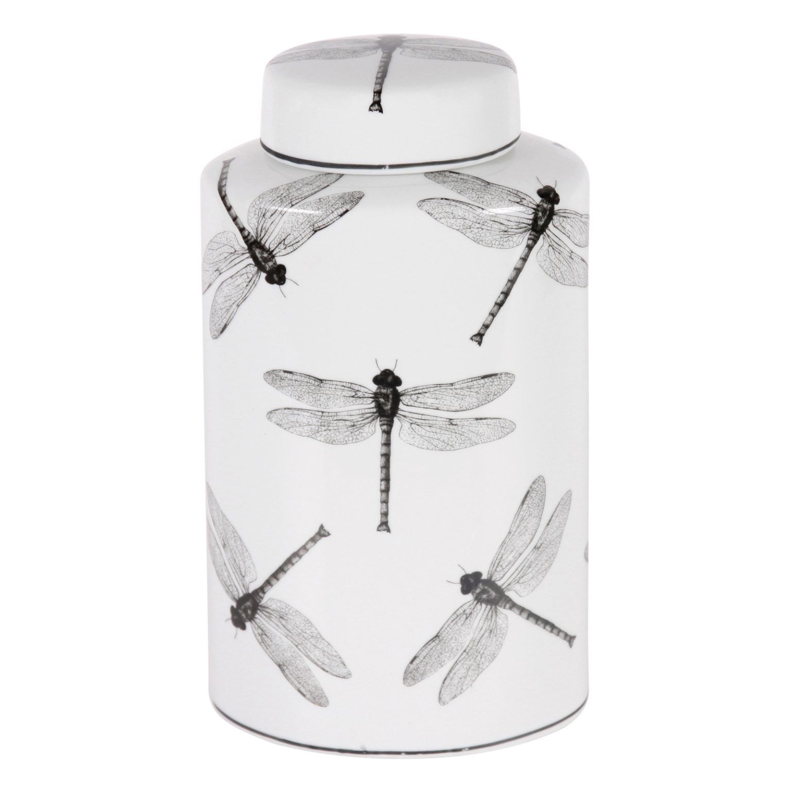 Yusufçuk Desenli Porselen Kutu