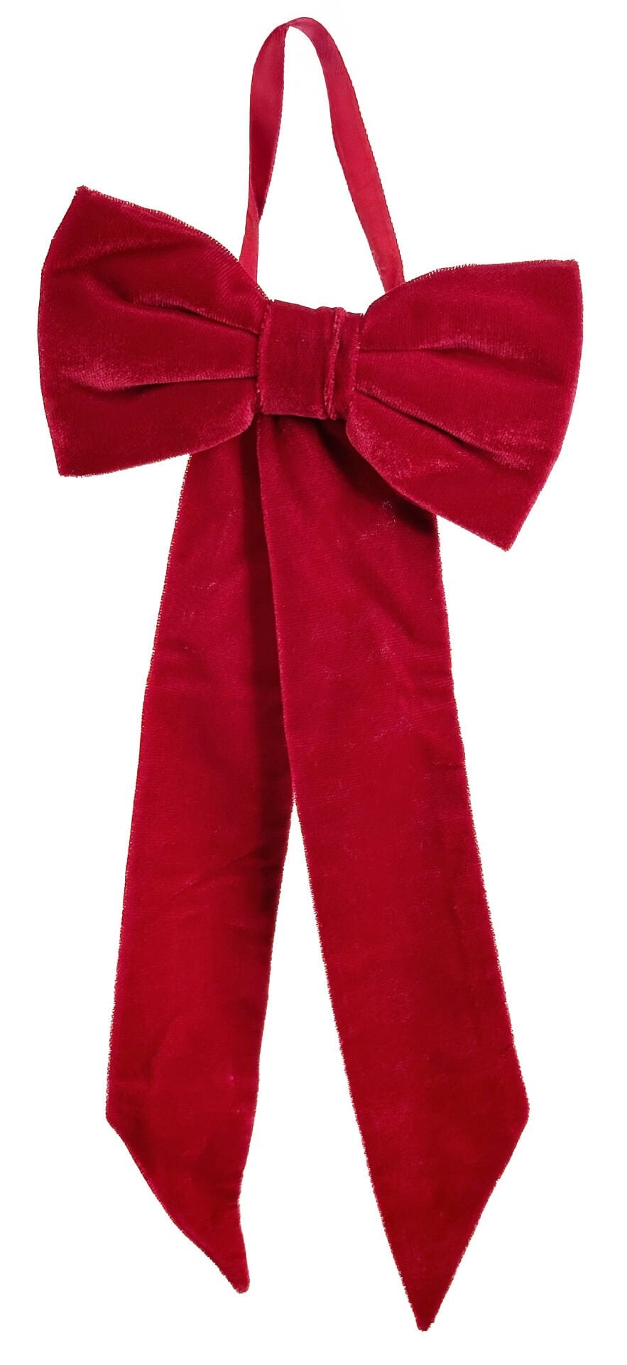Bordo Kadife Fiyonk - 32cm