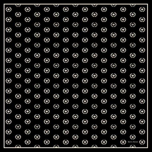 MONO MARA NERO İPEK EŞARP / ŞAL 140 x 140 CM