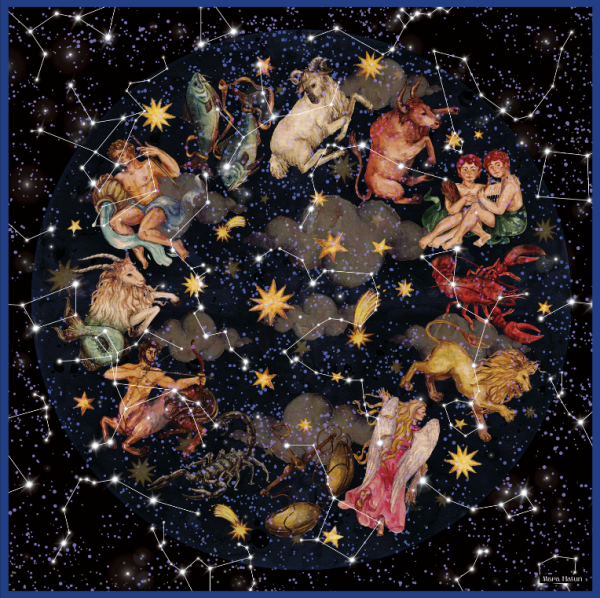 COSMOS İPEK EŞARP / ŞAL 140 x 140 cm