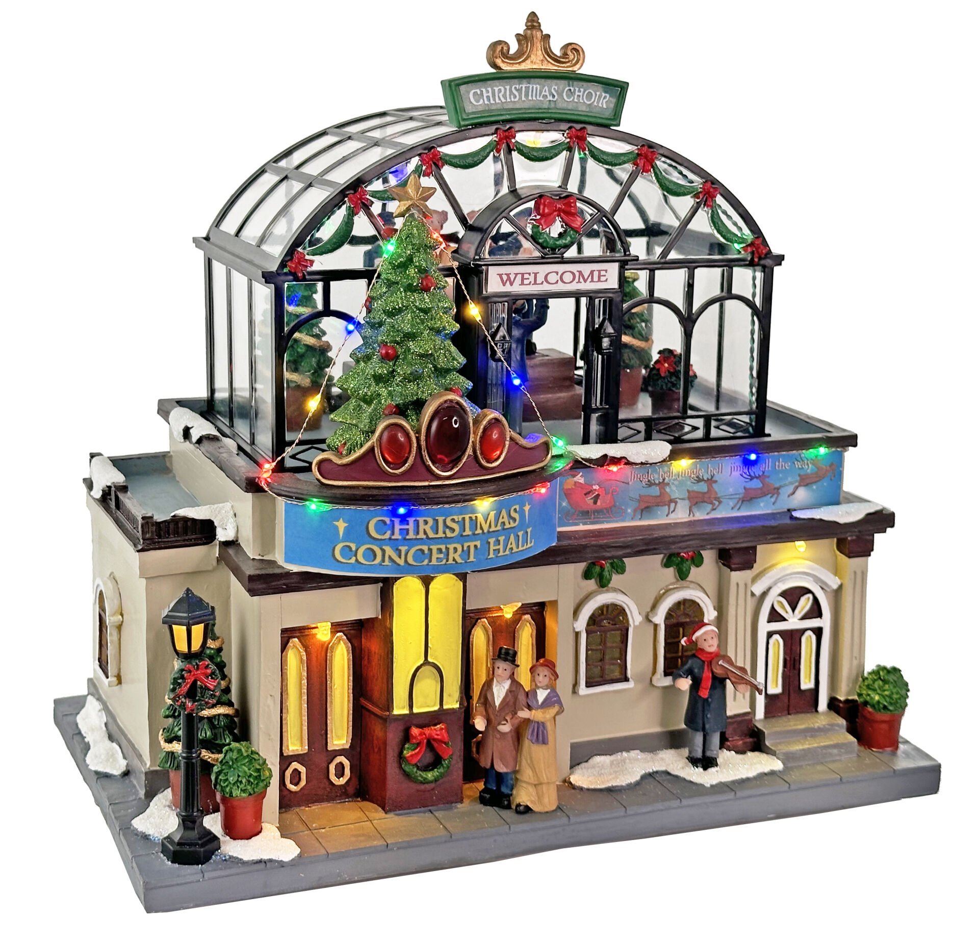 LED Işıklı Yılbaşı Konser Salonu Dekoru