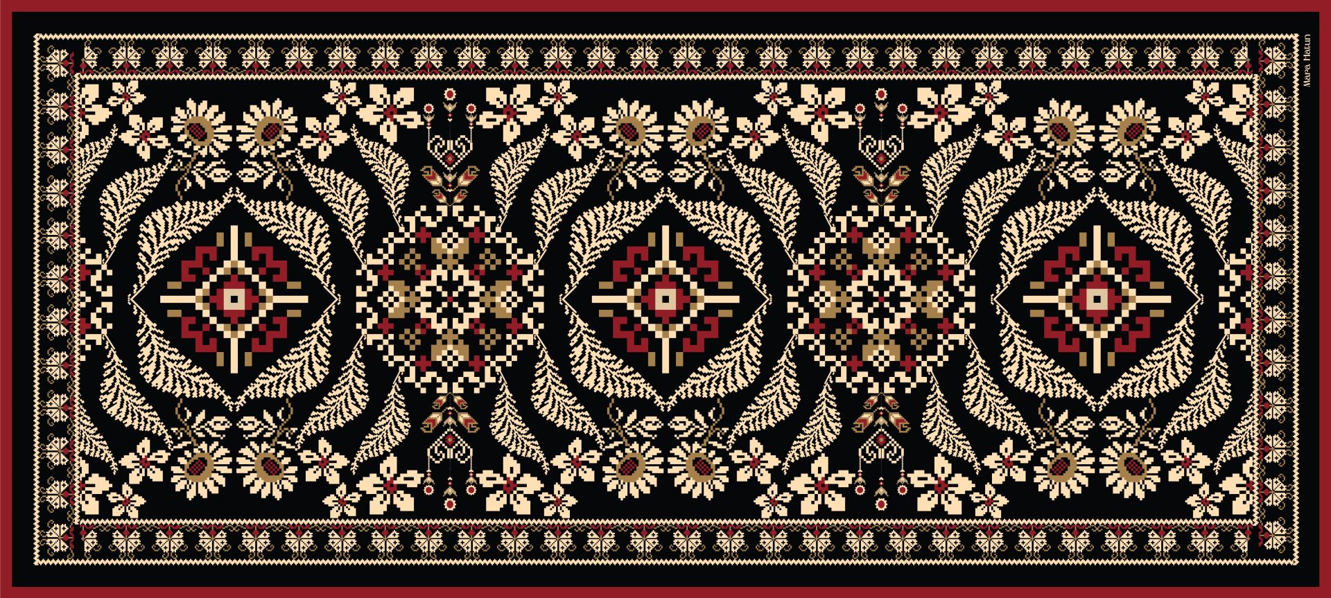 ETHNIC YÜN FULAR / EŞARP 90 X 200 CM