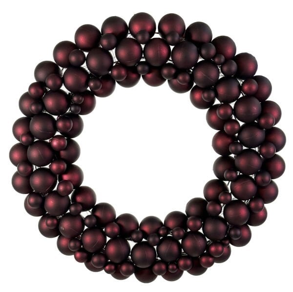 Bordo Bubble Çelenk