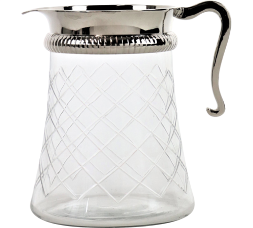 Cam Sürahi Gümüş Kaplama