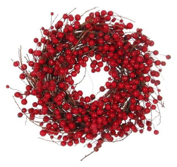 Kırmızı Orman Meyveli Kapı Süsü, Çelenk