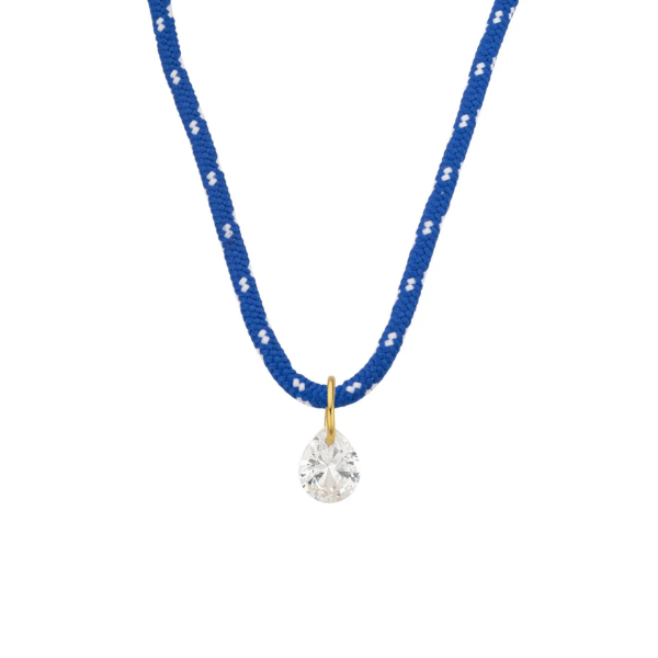 BLUE PEAR KOLYE