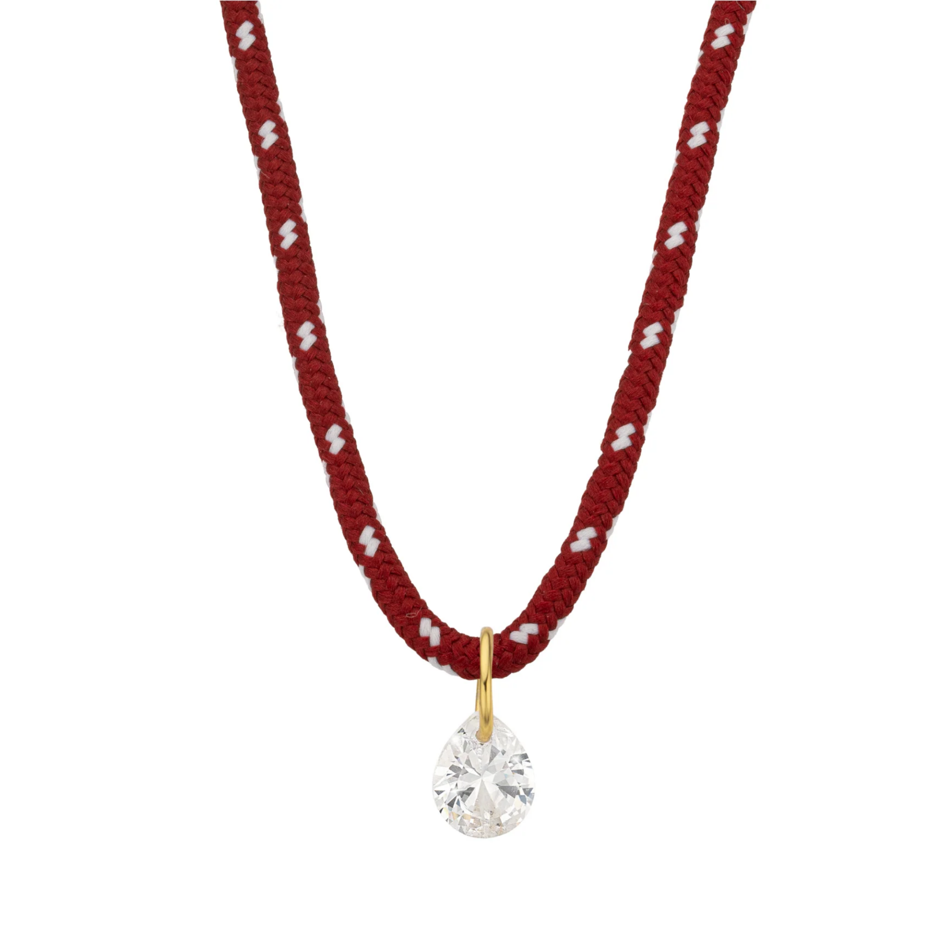 BURGUNDY PERA KOLYE