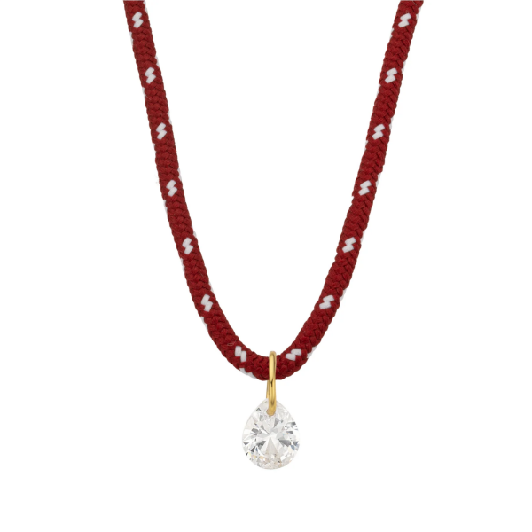 BURGUNDY PERA KOLYE