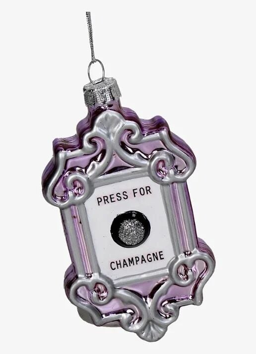 'Press for Champagne' Zili Yılbaşı Süsü