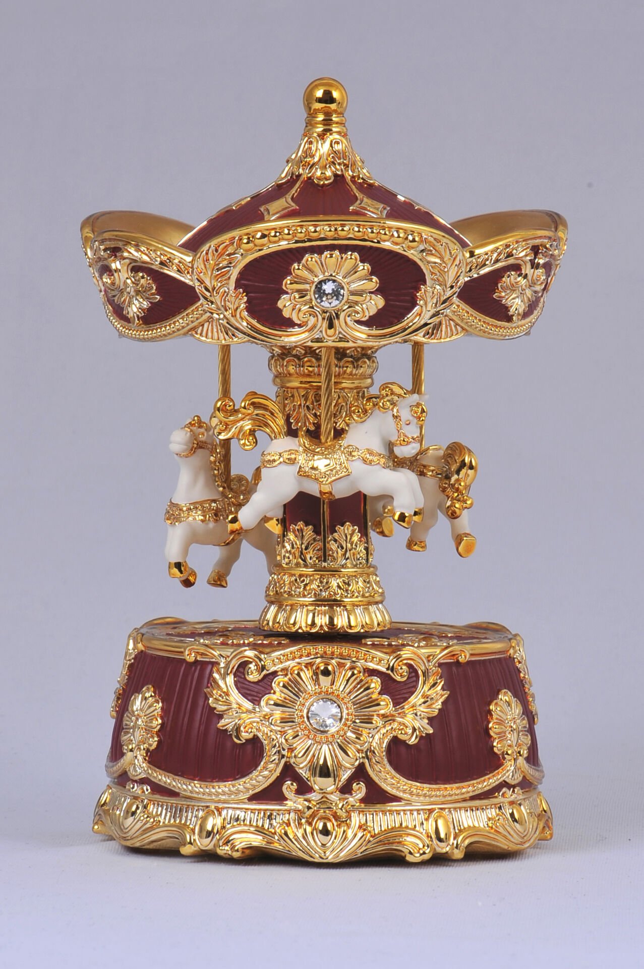 Burgundy Barok Müzikli Karusel