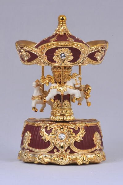 Burgundy Barok Müzikli Karusel