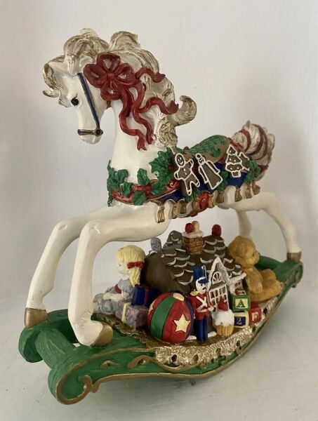 Sallanan At Müzikli Yılbaşı Dekoru