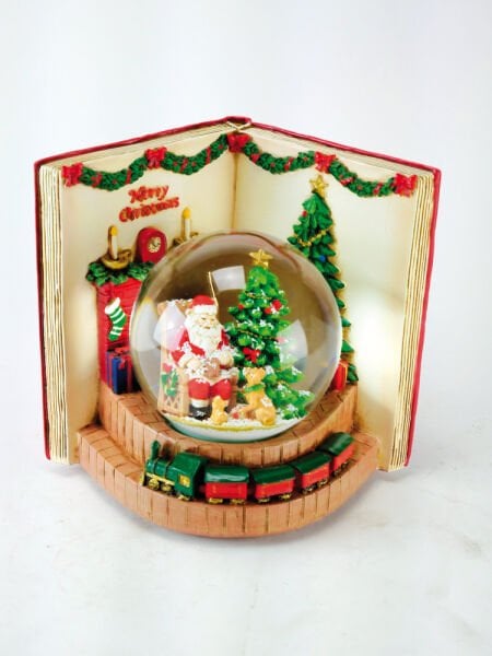 Kitabın İçinde Nole Baba ve Köpeği Kar Küresi