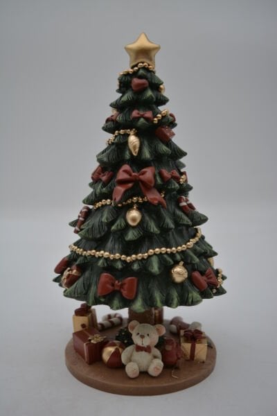 Hediyeli Döner Müzikli Çam Ağacı Yılbaşı Dekoru