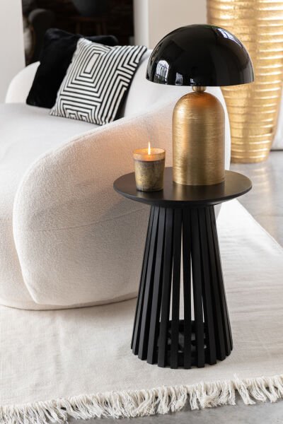 Mantar Şapkalı Pirinç Abajur