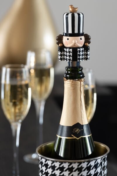 Pied-de-Poule Desenli Bıyıklı Prens Şişe Tıpası