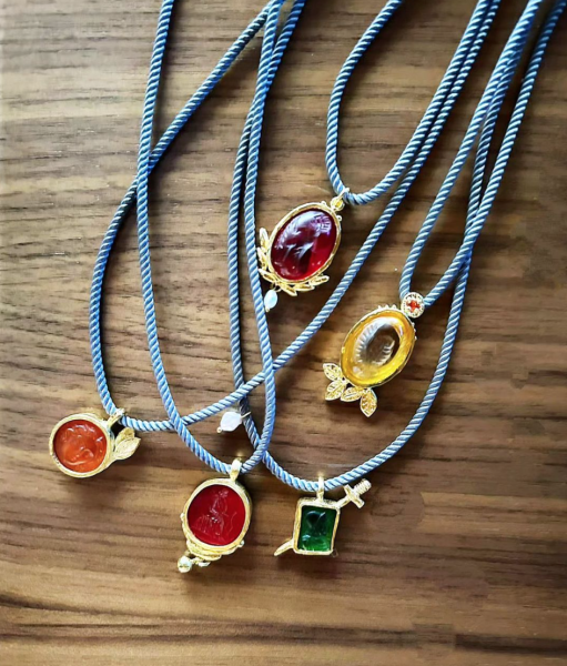 EAGLE EYE RUBY QUARTZ KOLYE