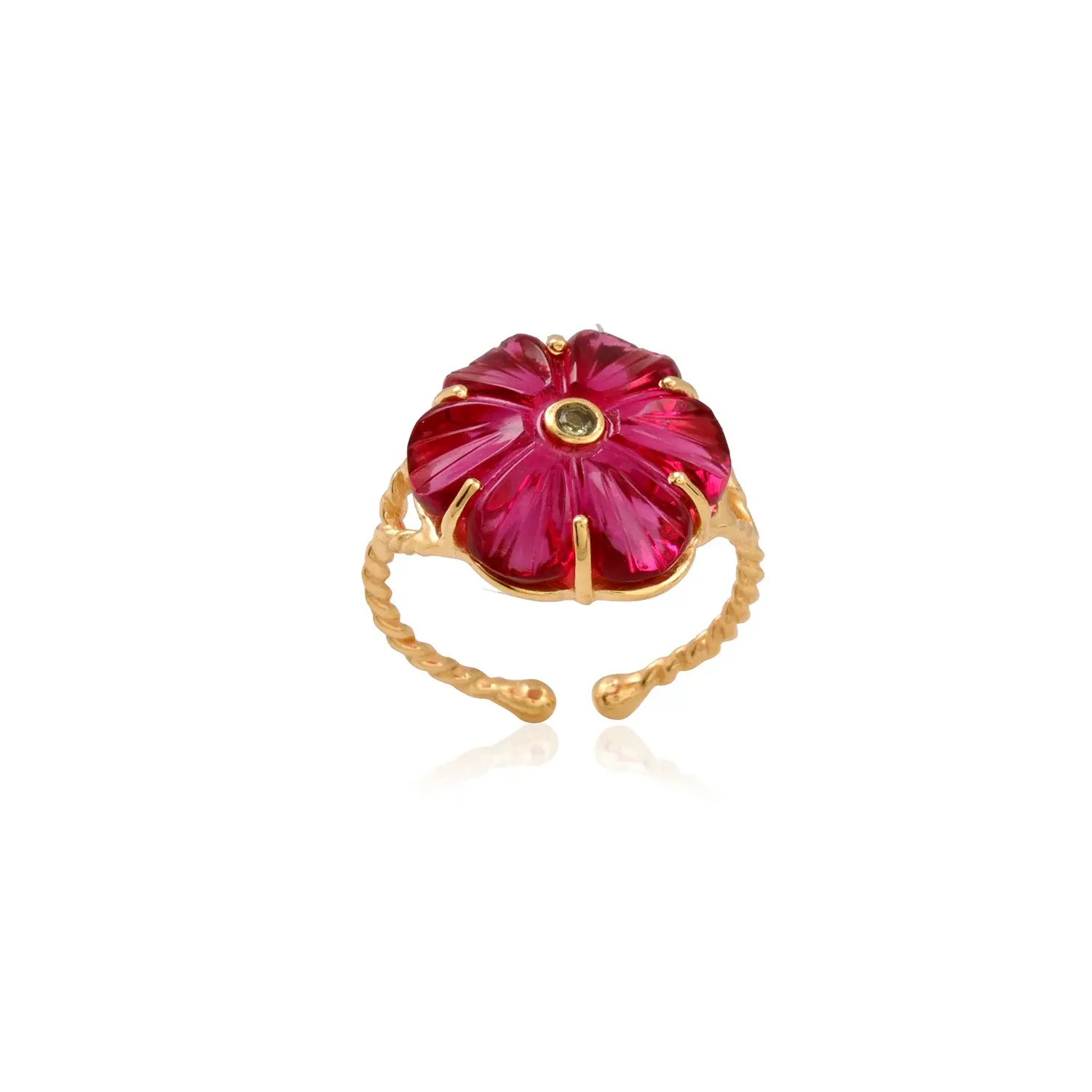 Iris Tiny Pembe Turmalin Yüzük