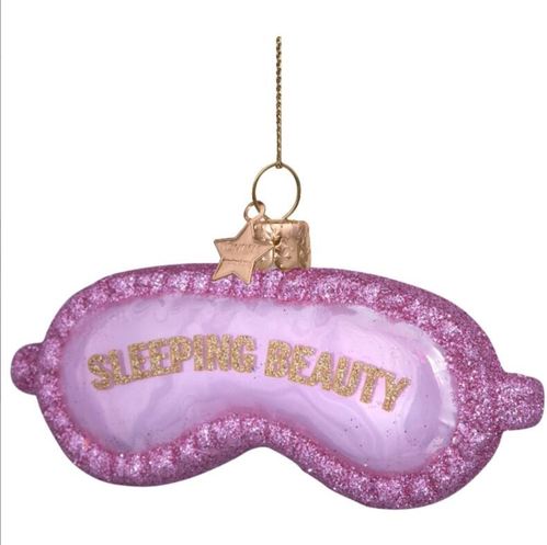 Sleeping Beauty Göz Maskesi Cam Yılbaşı Süsü