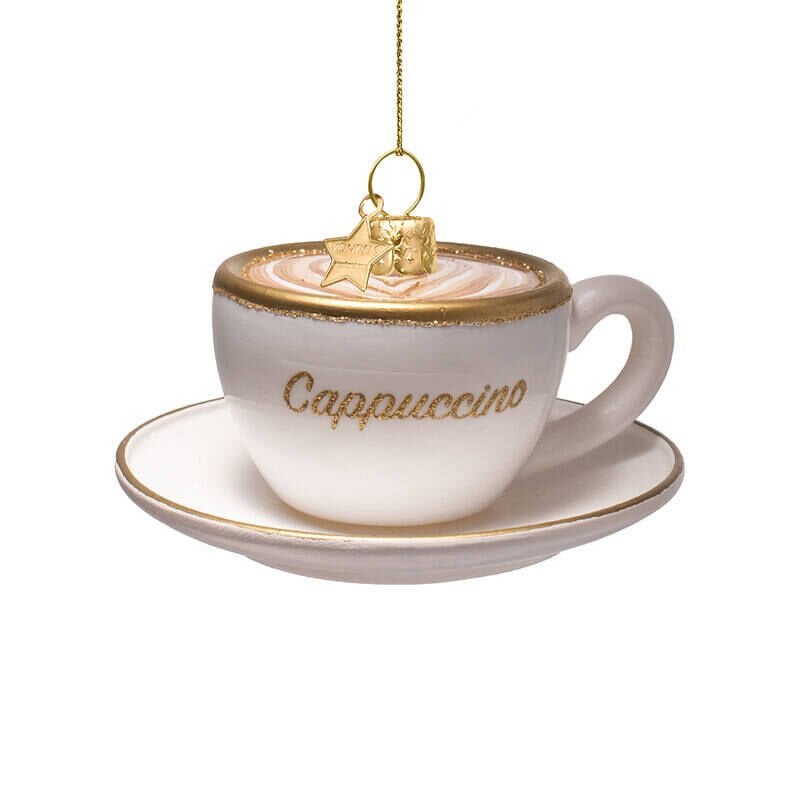Cappuccino Fincanı Cam Yılbaşı Süsü