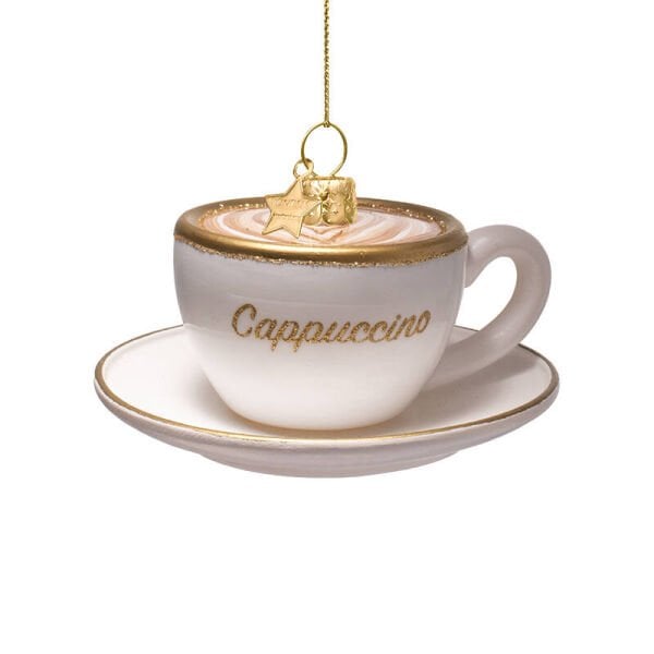 Cappuccino Fincanı Cam Yılbaşı Süsü