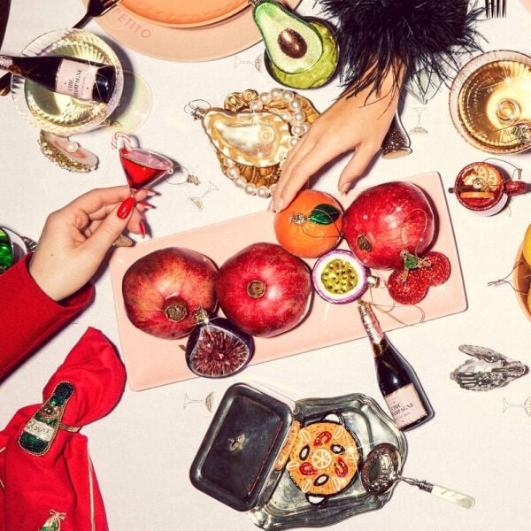 Kırmızı Yılbaşı Kokteyli Yılbaşı Süsü