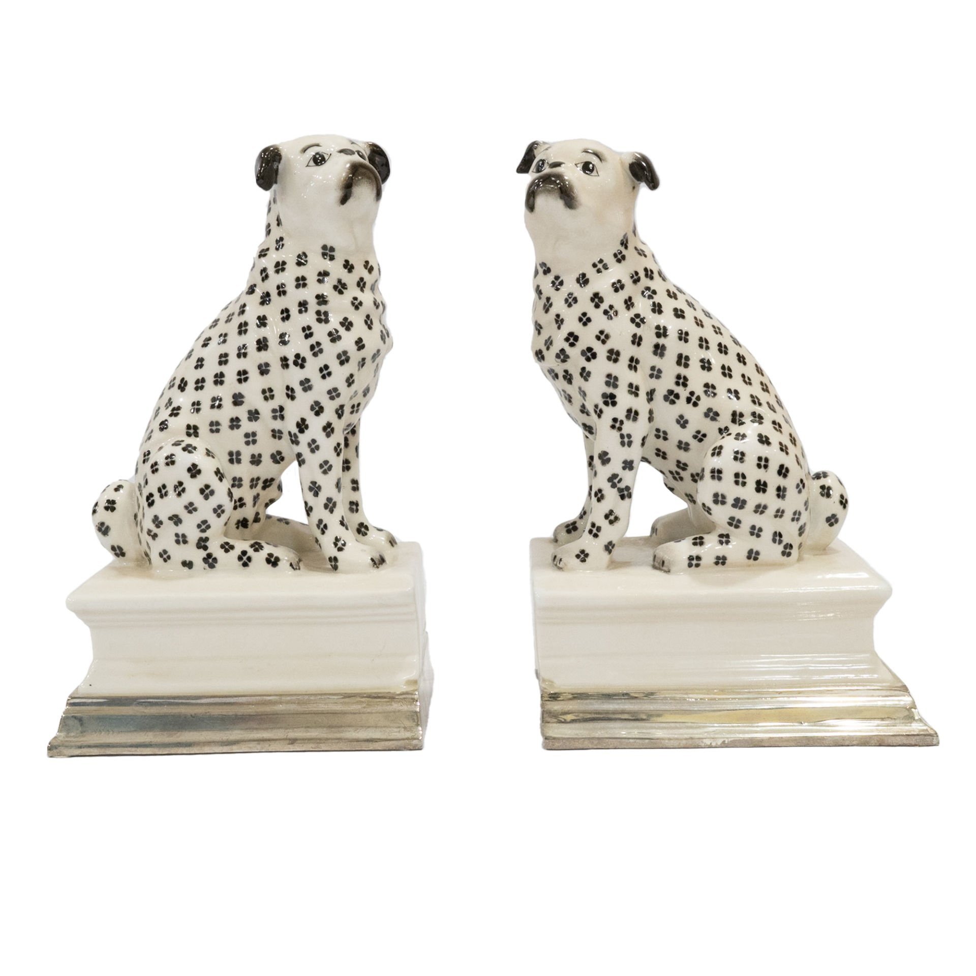 SİYAH NOKTALI PUG KÖPEK KİTAP DESTEĞİ - BOOKEND