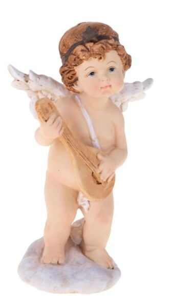 Müzisyen Melek Figürlü Biblo - Mandolin